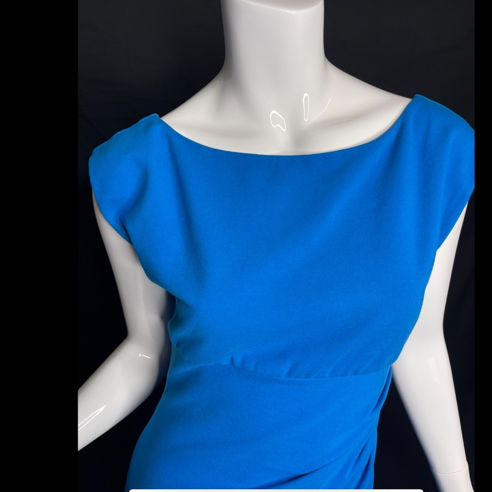 DVF Jori Dress Size 8 Career Ponte Ruched Slimming - Picture 2 of 15